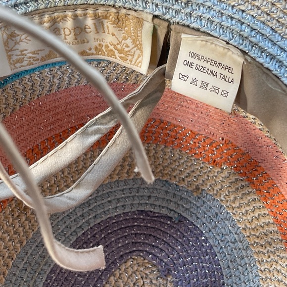 Cappelli Pastel Metallic Paper Wide Brim Hat - Picture 8 of 8